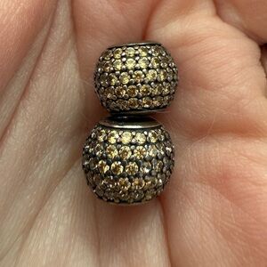Pandora Charm- Yellow Pave Light (Qty 2)
